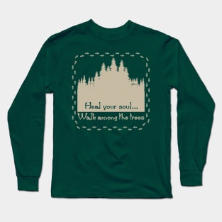 Heal your soul_tan Long Sleeve T-Shirt